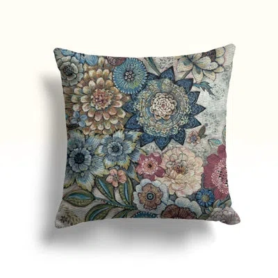 Laural Home Boho Bouquet Indoor Woven Decorative Pillow In Blue;red;yellow;pink;orange;purple