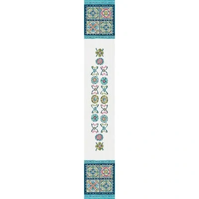 Laural Home Boho Plaza Table Runner In Teal