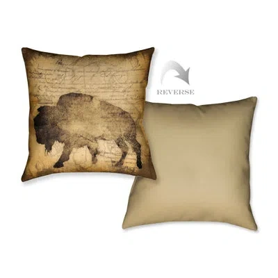 Laural Home Buffalo Indoor Decorative Pillow By  In Multi