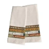 Laural Home Cabin Rules 2-pc. Hand Towel In Blue