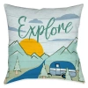 Laural Home Camping Explore Indoor Decorative Pillow In Multi