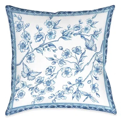 Laural Home Chinoiserie Butterflies  Indoor Pillow In Multi