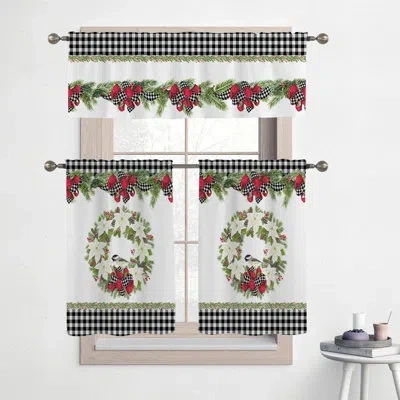 Laural Home Christmas Trimmings Kitchen Tier Set