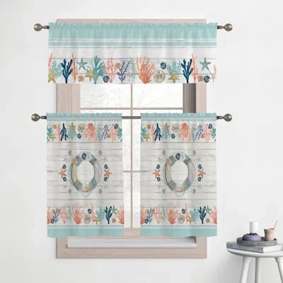 Laural Home Coastal Christmas Coast Reef Kitchen Tier Set