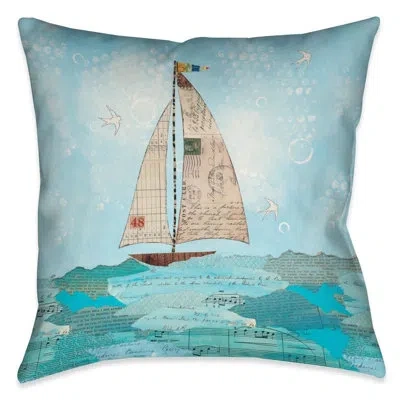 Laural Home Coastal Notes I Indoor Decorative Pillow