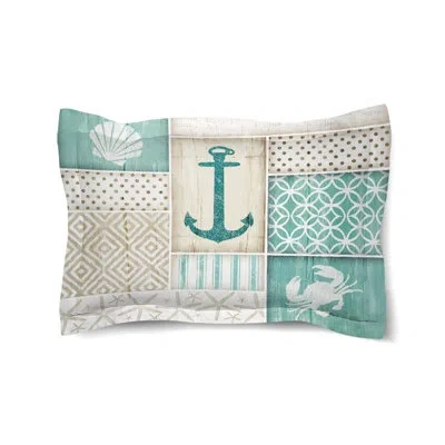 Laural Home Coastal Retreat Sham In Blue;gray