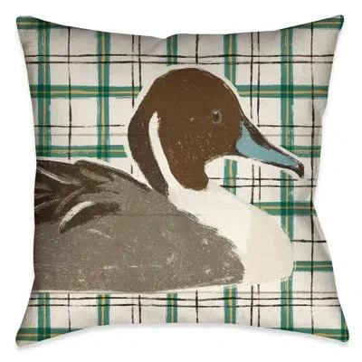 Laural Home Colorful Duck Iv Outdoor Decorative Pillow In Multi