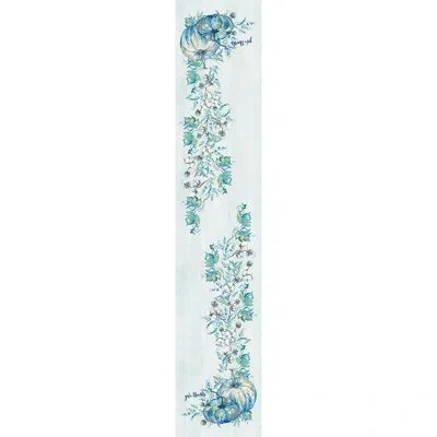 Laural Home Cool Autumn Table Runner In Blue