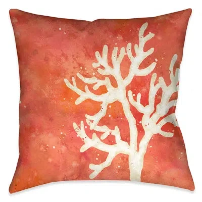 Laural Home Coral Splash Indoor Decorative Pillow In Multi