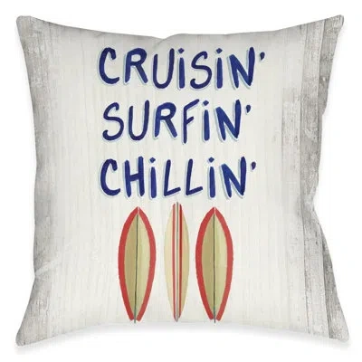 Laural Home Cruisin' Throw Pillow In Multi