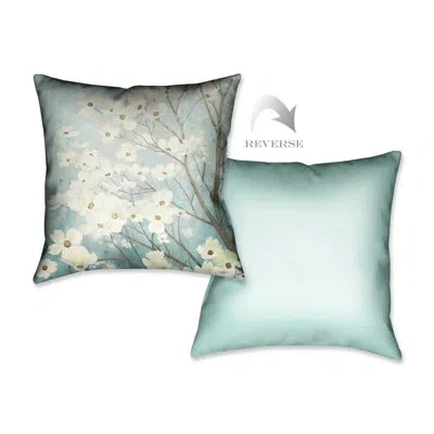 Laural Home Dogwood Blossoms I Indoor Decorative Pillow