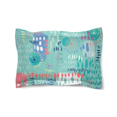 Laural Home Donella Microfiber Sham In Blue