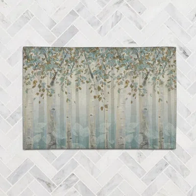 Laural Home Dream Forest Chenille Rug In Blue,gray