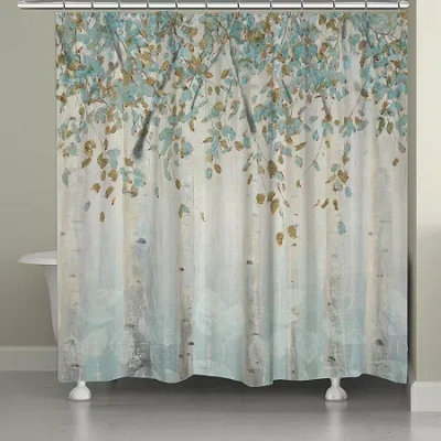 Laural Home Dream Forest Shower Curtain In Blue
