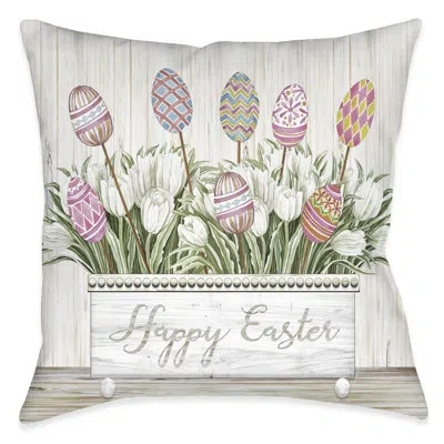 Laural Home Easter Tulips Indoor Decorative Pillow In Multi