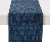 Laural Home Embellished Shells Abstract Table Runner In Blue