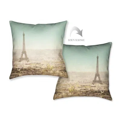 Laural Home Engle Deer In Snowfall Throw Pillow In Multi