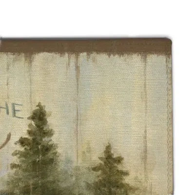 Laural Home Escape To The Lake Non-slip Indoor Outdoor Door Mat In Brown;green;beige;brown;green;beige