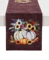 Laural Home Fall Feathers Table Runner, 13" X 90" In Multi