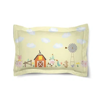 Laural Home Farm Yard Gathering Microfiber Sham In Multicolor;multicolor