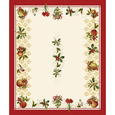 Laural Home Festive Opulence Tablecloth In Red