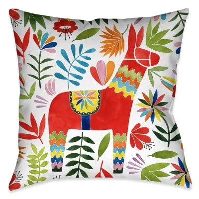 Laural Home Fiesta Animal I Decorative Throw Pillow In Multi