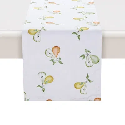 Laural Home French Pears Table Runner In White