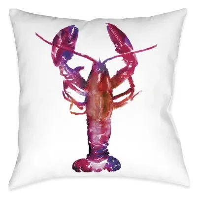 Laural Home Galaxy Lobster Outdoor Decorative Pillow In Multi