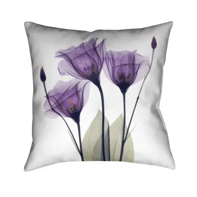 Laural Home Gentian Hope Indoor Decorative Pillow Floral Throw Pillow In Multi