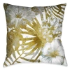 Laural Home Gilded Tropical Bloom Polyester Throw Pillow In Multi