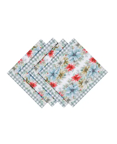 Laural Home Glad Tidings Set Of 4 Napkin, 20" X 20" In Multi