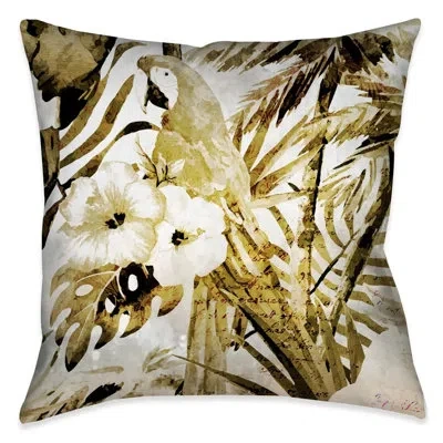 Laural Home Golden Macaw Indoor Decorative Pillow In Multi