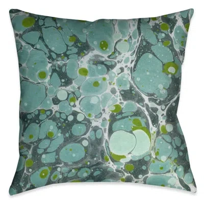 Laural Home Graphic Print Marble I Throw Pillow In Multi