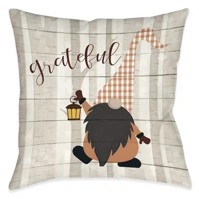 Laural Home Grateful Gnome Pillow Grgn In Multi
