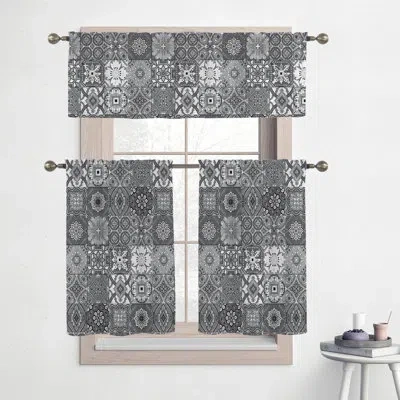 Laural Home Gray Granada Kitchen Tier Set