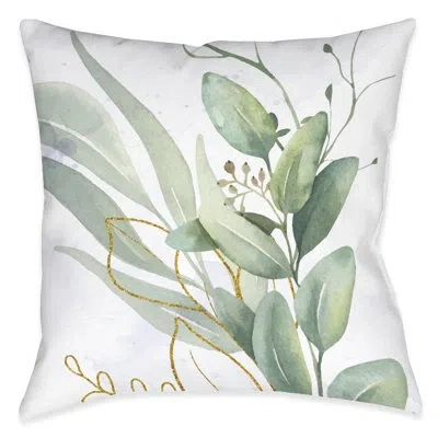 Laural Home Green Gables Blooms Indoor Decorative Pillow In Multi