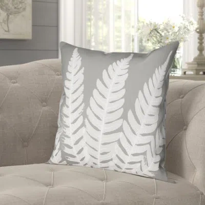 Laural Home Grey Beauty Grey Beauty Outdoor Throw Pillow In Multi