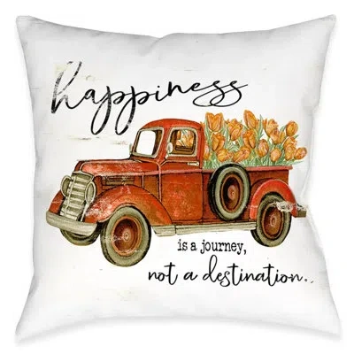 Laural Home Happiness Journey Indoor Decorative Pillow In Multi