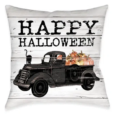 Laural Home Happy Halloween Outdoor Decorative Pillow In Multi