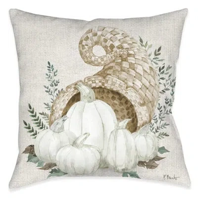 Laural Home Heirloom Harvest Polyester Throw Pillow In Gray