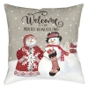 Laural Home Hello Winter Polyester Throw Pillow In Multi