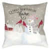 Laural Home Hello Winter Polyester Throw Pillow In Multi