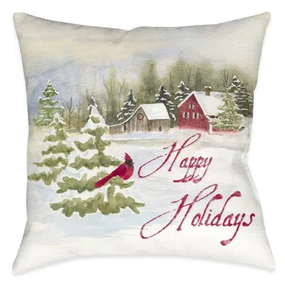 Laural Home Holiday Cardinal Indoor Pillow In Multi
