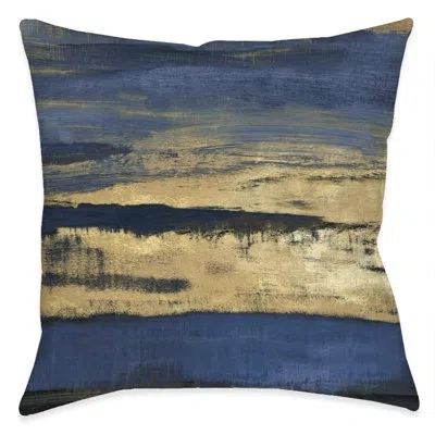 Laural Home Illuminating Gold Abstract Indoor Pillow In Multi