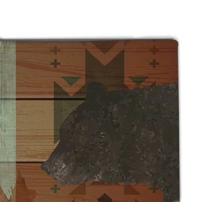 Laural Home Into The Woods Non-slip Indoor Outdoor Door Mat In Multicolor