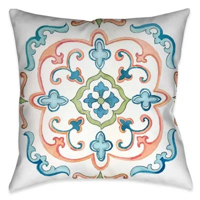 Laural Home Jewel Medallion Polyester Throw Pillow In Multi