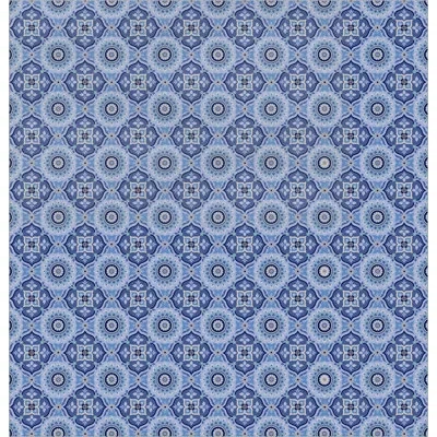 Laural Home Kathy Ireland® Home Indochine Mosaic Indigo Shower Curtain In Blue