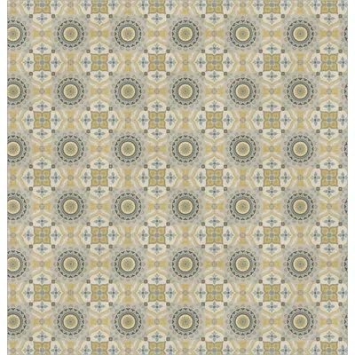 Laural Home Kathy Ireland® Home Indochine Mosaic Shower Curtain In Yellow