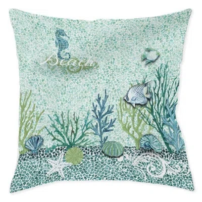 Laural Home Lagoon Indoor Woven Decorative Pillow