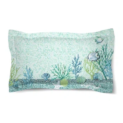 Laural Home Lagoon Microfiber Sham In Blue